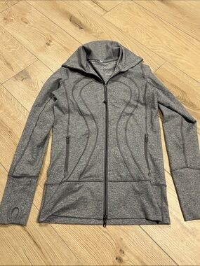 lululemon athletica Charcoal Gray Full-Zip sweater